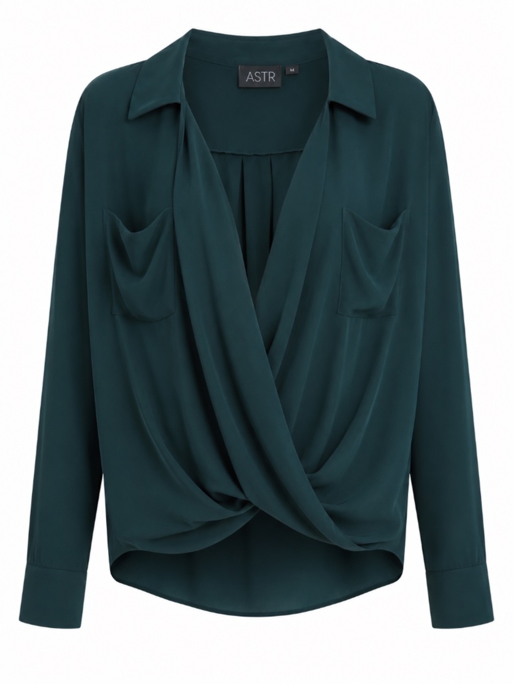 ASTR, Women's faux wrap top, size M